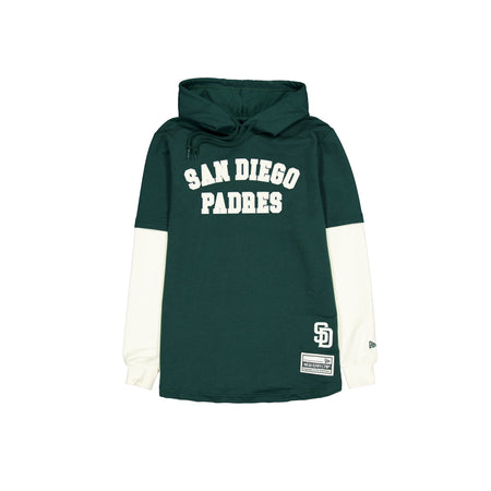 San Diego Padres Dark Green Logo Select Hooded T-Shirt