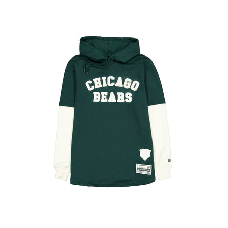 Chicago Bears Dark Green Logo Select Hooded T-Shirt