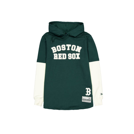 Boston Red Sox Dark Green Logo Select Hooded T-Shirt