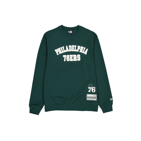 Philadelphia 76ers Dark Green Logo Select Crewneck