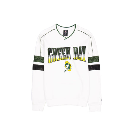 Green Bay Packers Sport Classics White Crewneck