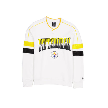 Pittsburgh Steelers Sport Classics White Crewneck