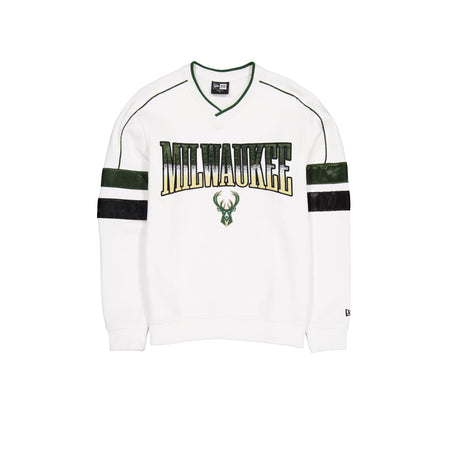 Milwaukee Bucks Sport Classics White Crewneck