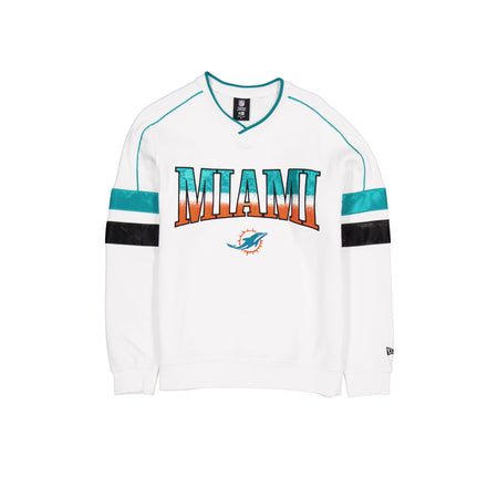 Miami Dolphins Sport Classics White Crewneck