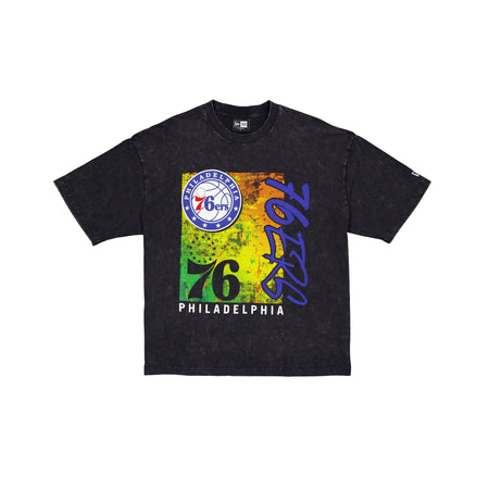 Philadelphia 76ers Sport Classics Boxy Black T-Shirt