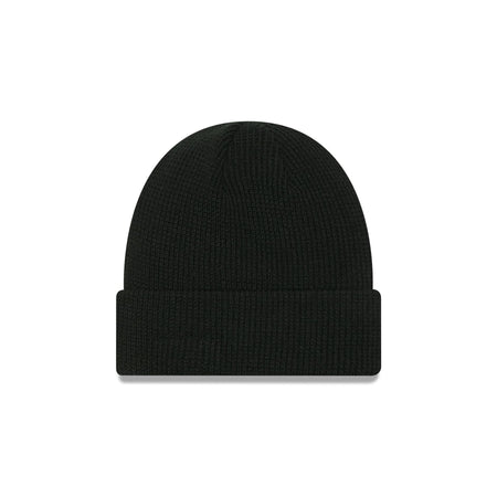 New Era Cap Black Waffle Knit Beanie