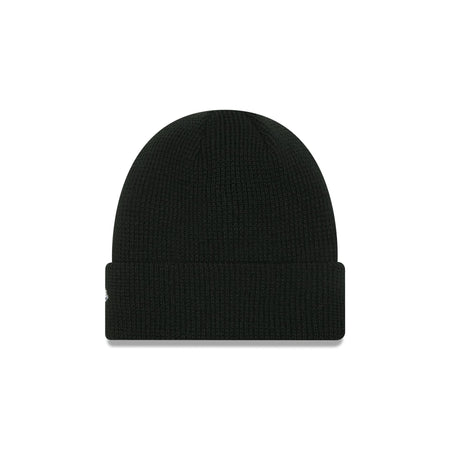 New Era Cap Black Waffle Knit Beanie