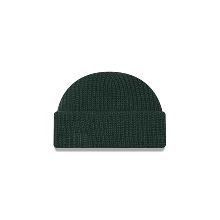 New Era Cap Green Ribbed Skully Knit Beanie