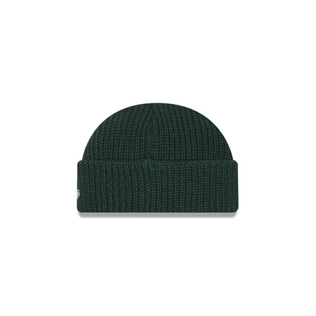 New Era Cap Green Ribbed Skully Knit Beanie