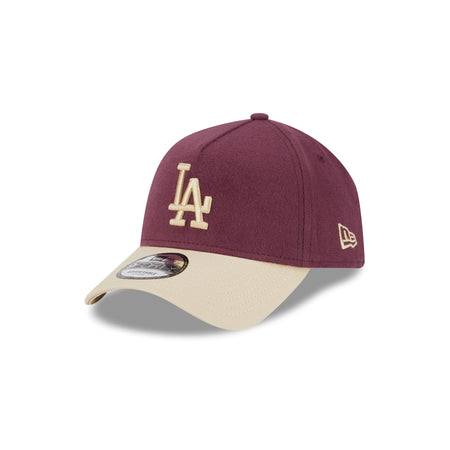 Los Angeles Dodgers Moleskin Crown Maroon 9FORTY A-Frame Snapback Hat