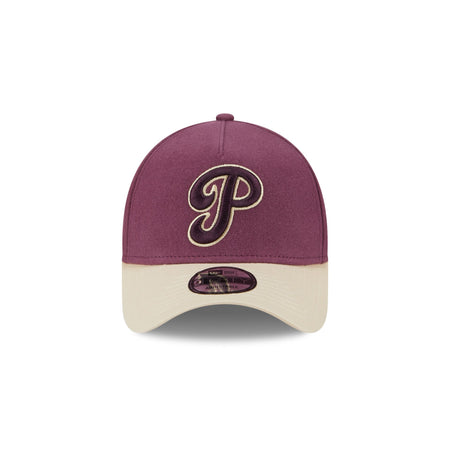 Philadelphia Phillies Moleskin Crown Maroon 9FORTY A-Frame Snapback Hat