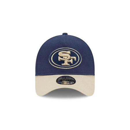 San Francisco 49ers Moleskin Crown Navy 9FORTY A-Frame Snapback Hat