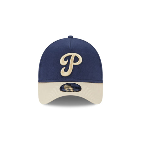 Philadelphia Phillies Moleskin Crown Navy 9FORTY A-Frame Snapback Hat