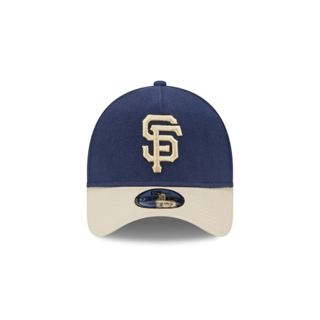 San Francisco Giants Moleskin Crown Navy 9FORTY A-Frame Snapback Hat