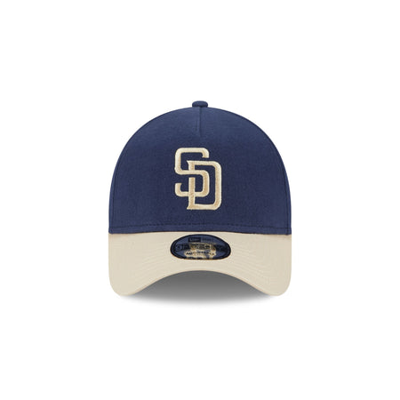 San Diego Padres Moleskin Crown Navy 9FORTY A-Frame Snapback Hat