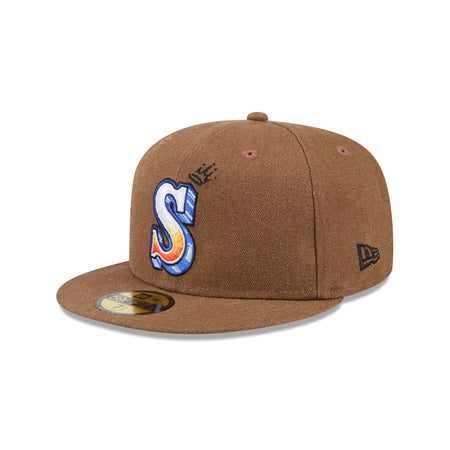 Seattle Mariners Logo Scribble 59FIFTY Fitted Hat