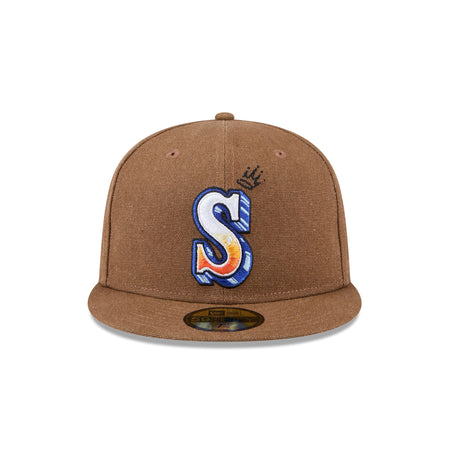 Seattle Mariners Logo Scribble 59FIFTY Fitted Hat