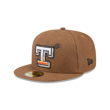 Texas Rangers Logo Scribble 59FIFTY Fitted Hat