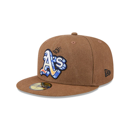 Oakland Athletics Logo Scribble 59FIFTY Fitted Hat