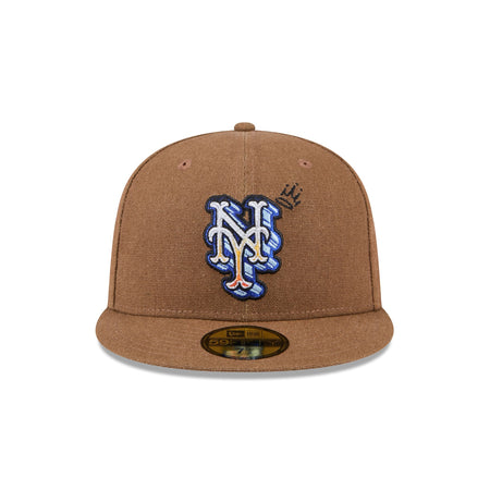 New York Mets Logo Scribble 59FIFTY Fitted Hat