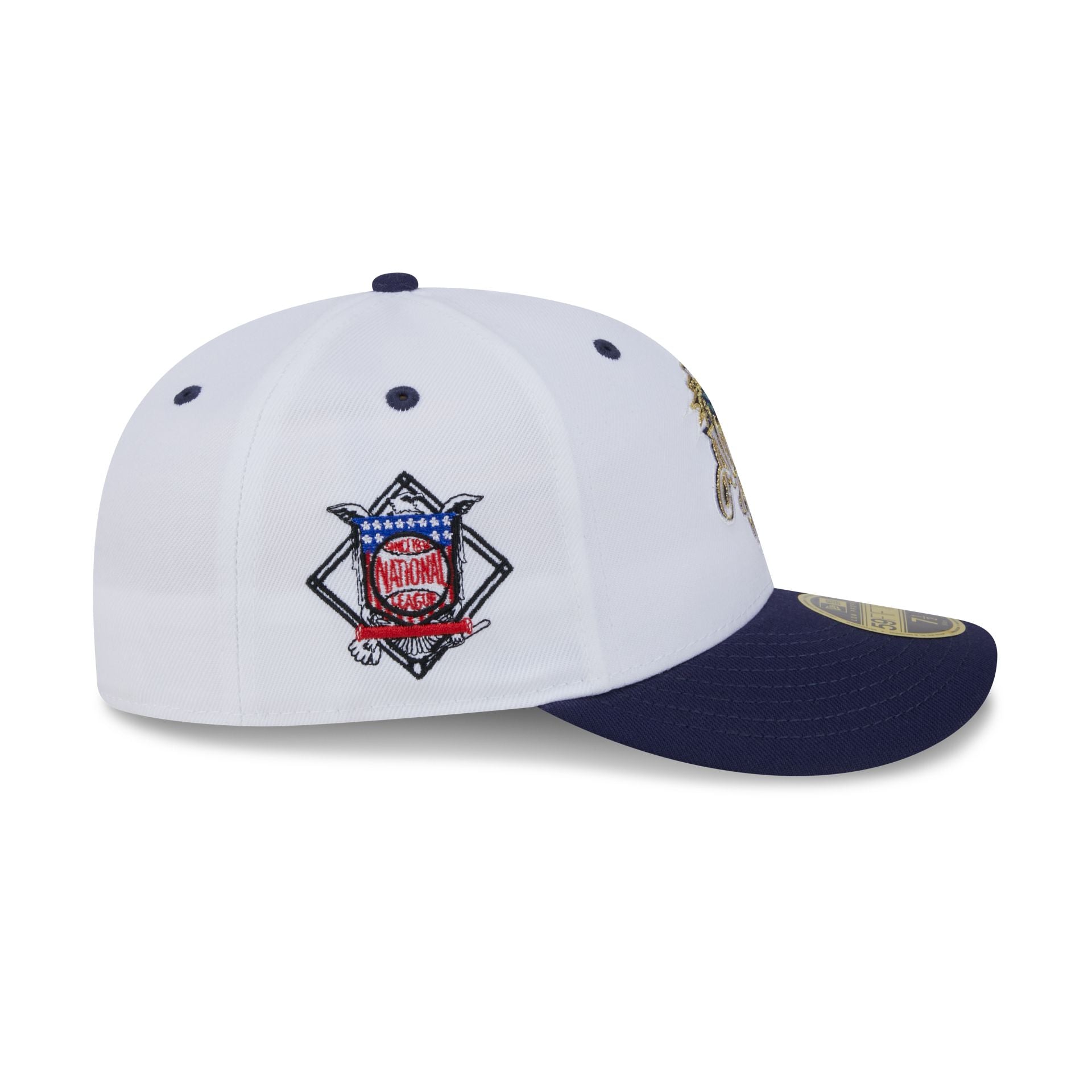 New Era 59Fifty store Milwaukee Brewers Fitted Hat Size 7 1/2 Gold UV 2002 ASG Patch