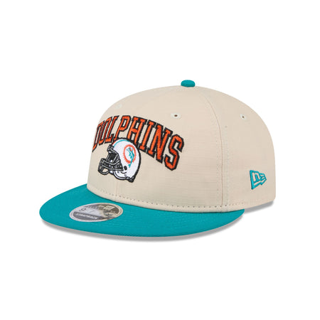 Miami Dolphins Historic Helmet Retro Crown 9FIFTY Snapback Hat