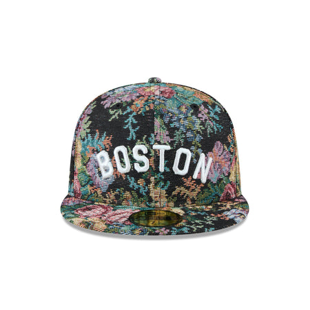 Boston Red Sox Jacquard Pattern 59FIFTY Fitted Hat