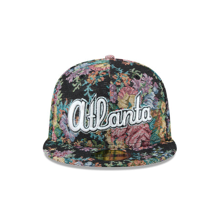 Atlanta Braves Jacquard Pattern 59FIFTY Fitted Hat