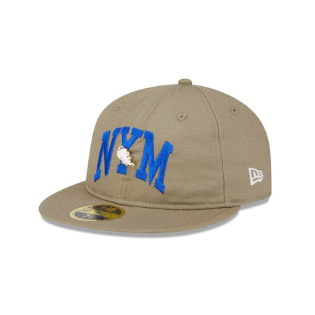 New York Mets Logo Pin Retro Crown 59FIFTY Fitted Hat