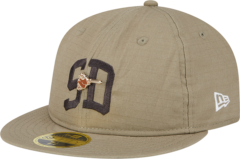 San Diego Padres Logo Pin Retro Crown 59FIFTY Fitted Hat