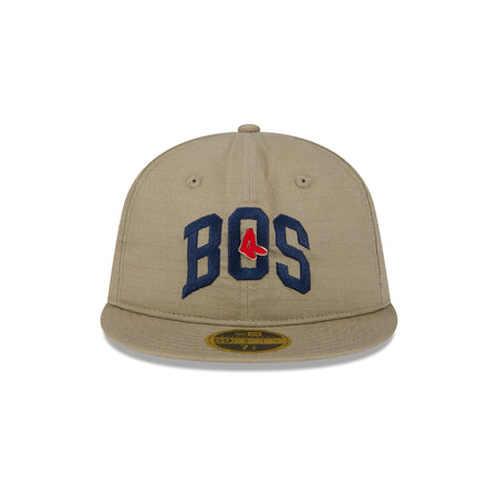 Boston Red Sox Logo Pin Retro Crown 59FIFTY Fitted Hat