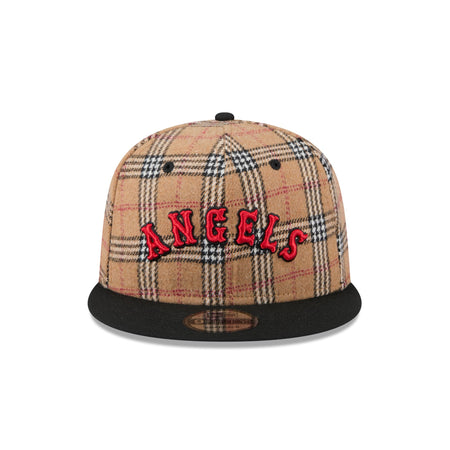 Los Angeles Angels Tan Tartan 9FIFTY Snapback Hat