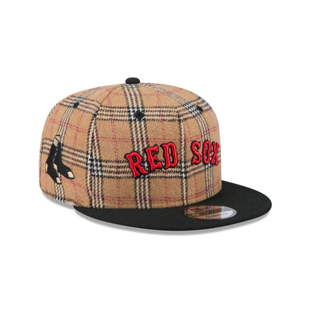 Boston Red Sox Tan Tartan 9FIFTY Snapback Hat