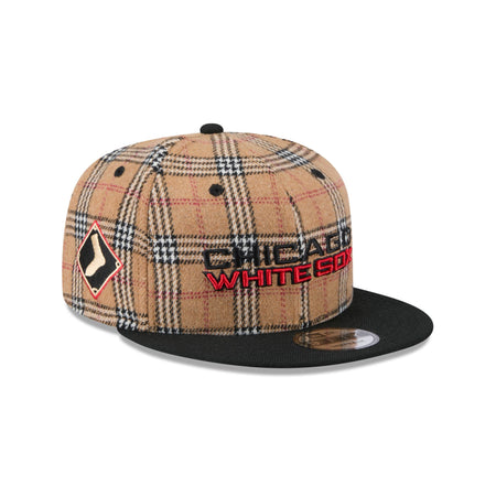 Chicago White Sox Tan Tartan 9FIFTY Snapback Hat