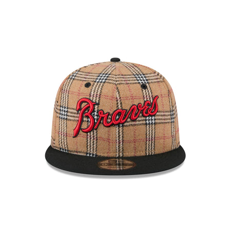 Atlanta Braves Tan Tartan 9FIFTY Snapback Hat