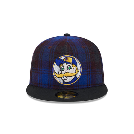 Milwaukee Brewers Mascot Plaid 59FIFTY Fitted Hat