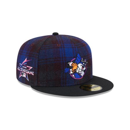 Miami Marlins Mascot Plaid 59FIFTY Fitted Hat