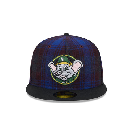 Oakland Athletics Mascot Plaid 59FIFTY Fitted Hat