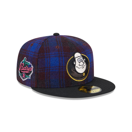 San Diego Padres Mascot Plaid 59FIFTY Fitted Hat