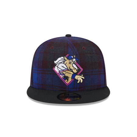 Texas Rangers Mascot Plaid 59FIFTY Fitted Hat