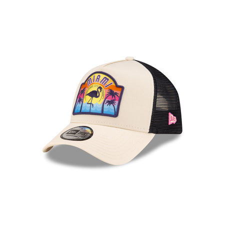 New Era Miami Tan 9FORTY A-Frame Snapback Hat