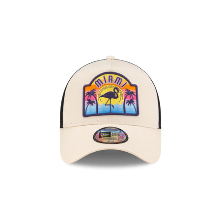 New Era Miami Tan 9FORTY A-Frame Snapback Hat