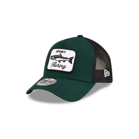 New Era Cap Green Fishing 9FORTY A-Frame Trucker Hat