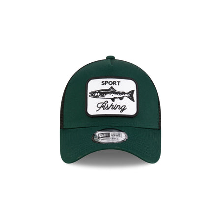 New Era Cap Green Fishing 9FORTY A-Frame Trucker Hat