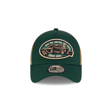 New Era Cap Green Hot Rod 9FORTY A-Frame Trucker Hat