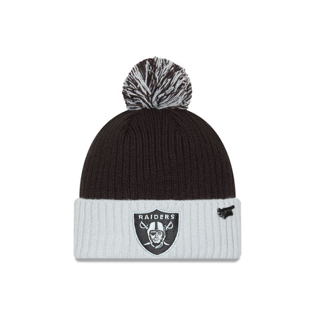 Las Vegas Raiders 2024 Inspire Change Pom Knit Hat