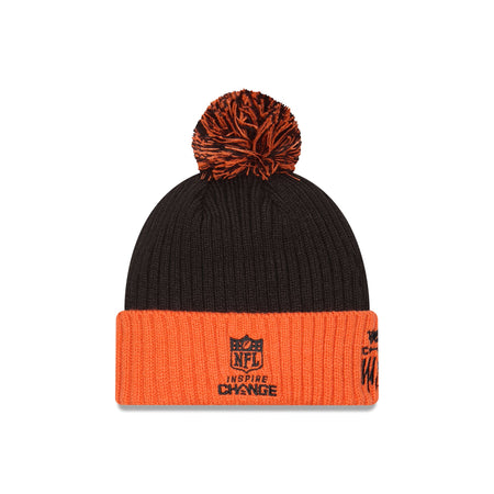 Cincinnati Bengals 2024 Inspire Change Pom Knit Hat