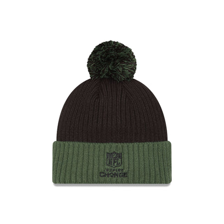 Green Bay Packers 2024 Inspire Change Pom Knit Hat