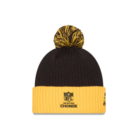 Pittsburgh Steelers 2024 Inspire Change Pom Knit Hat