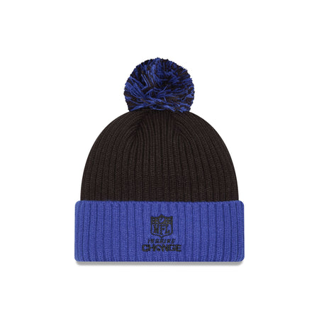 New York Giants 2024 Inspire Change Pom Knit Hat